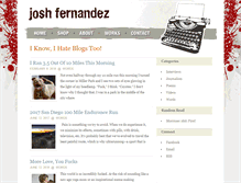 Tablet Screenshot of josh-fernandez.com